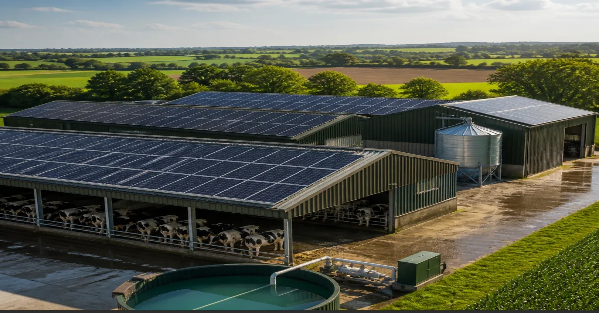 200 kWp Dairy Farm Solar Array in Cheshire