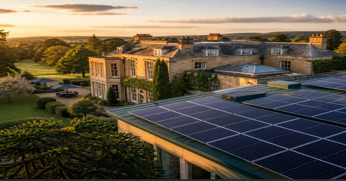 150 kWp Boutique Hotel Solar Project in Cheltenham