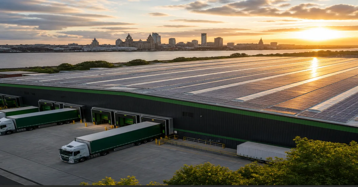 250 kWp Warehouse Solar Array in Liverpool