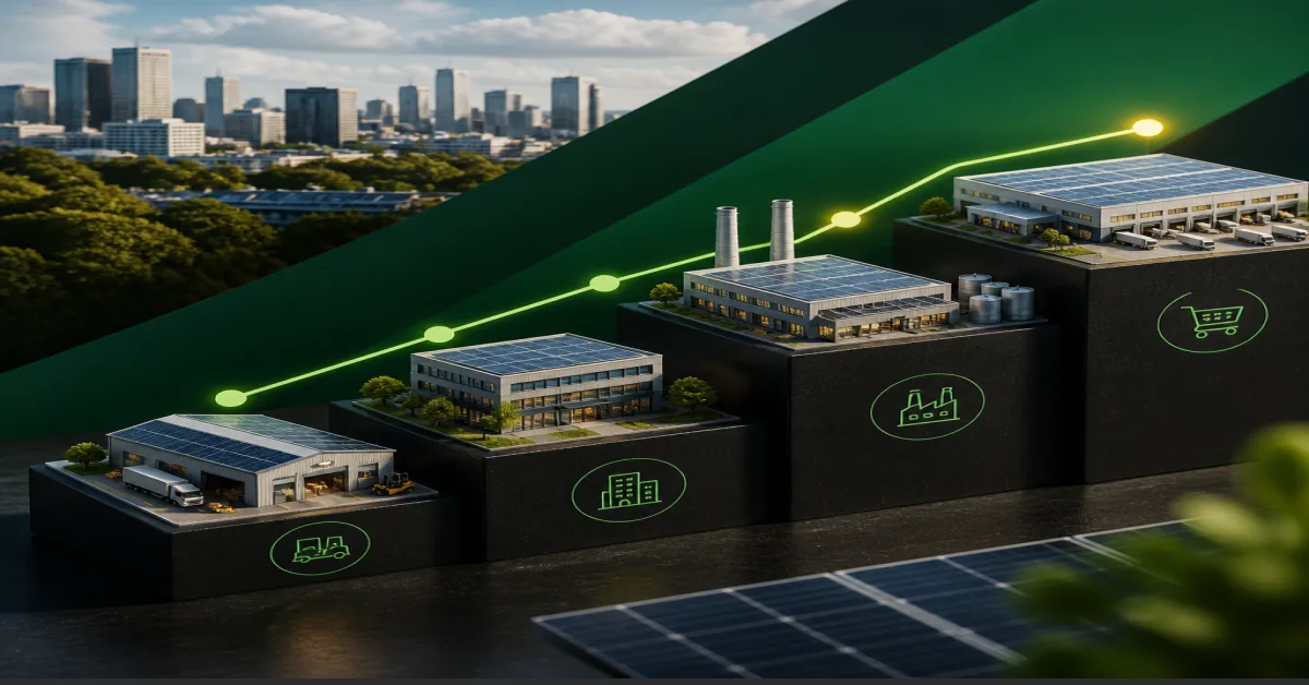 Compare Commercial Solar Suitability by Sector